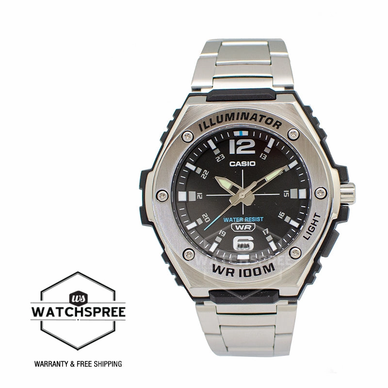 Casio Analog Stainless Steel Band Watch MWA100HD-1A MWA-100HD-1A