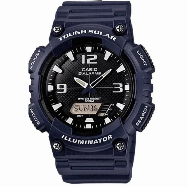 Casio AQ-S810W-2A2 Navy Blue Solar Powered Watch for Men