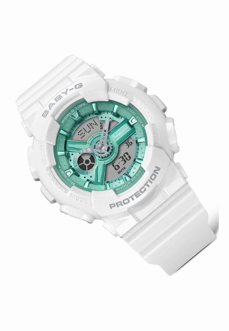 Casio BA-110XWS-7A Digital Analog Rubber Strap Watch for Women