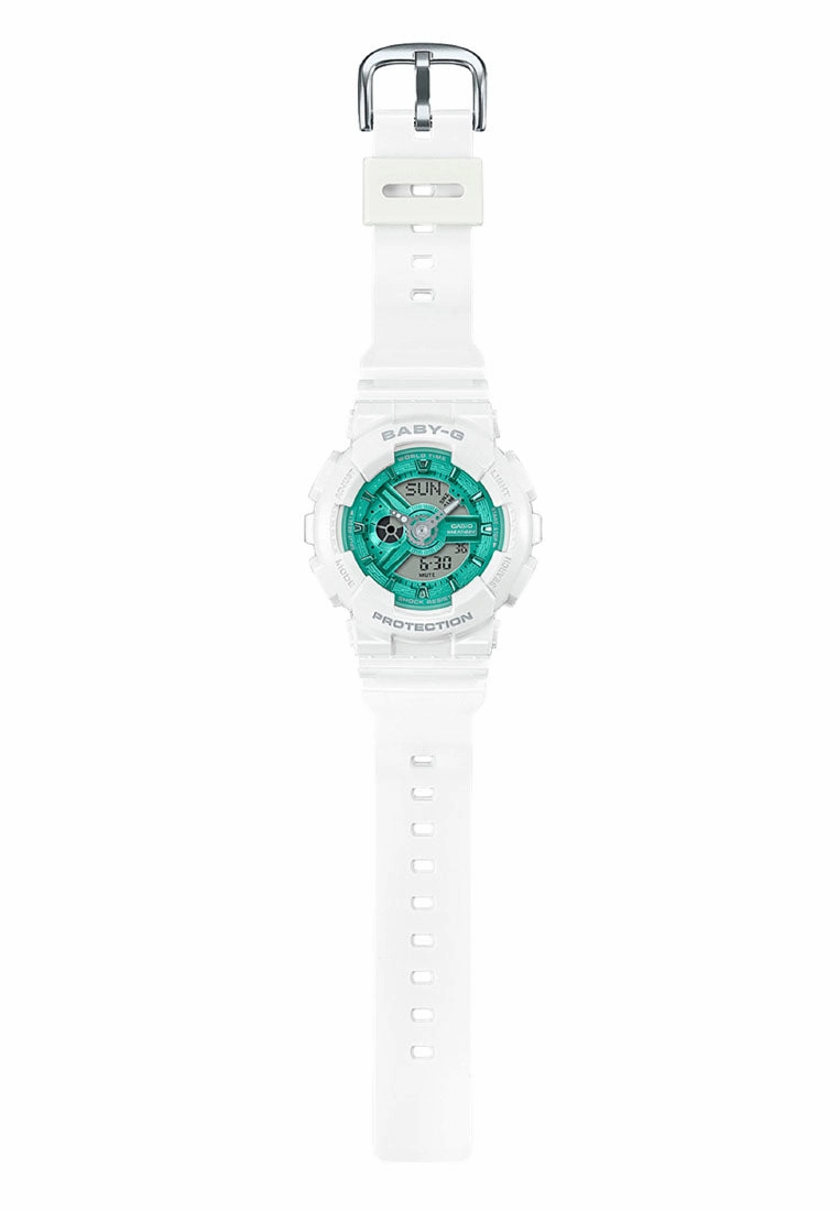 Casio BA-110XWS-7A Digital Analog Rubber Strap Watch for Women