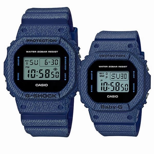 Casio Baby-G & G-Shock Couple Watches BGD560DE-2D / DW5600DE-2D