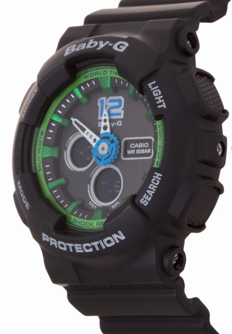 Casio Baby-g BA-120-1BDR Digital Analog Rubber Strap Watch For Women