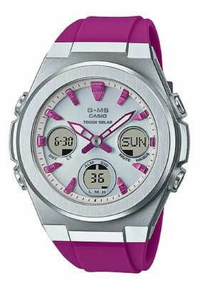 Casio Baby-g MSG-S600-4A Solar Digital Analog Rubber Strap Watch For Women