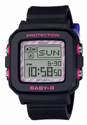 Casio Baby-g PLUS BGD-10KKM-1DR Kuromi Digital Rubber Band Watch For Women