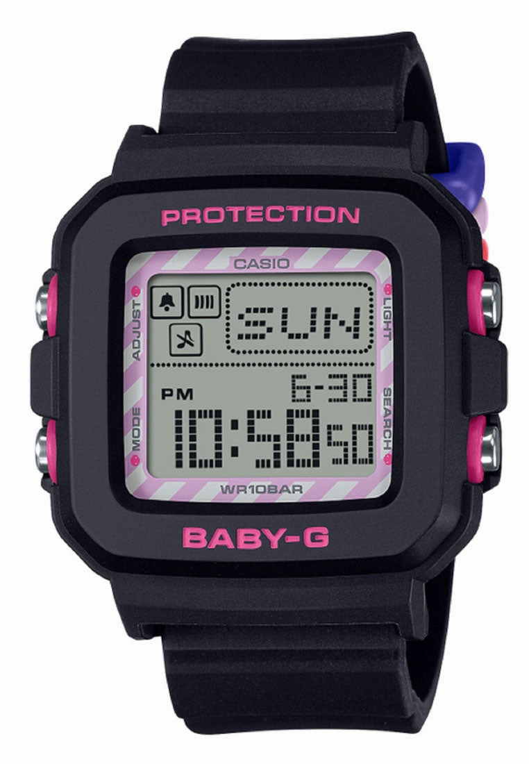 Casio Baby-g PLUS BGD-10KKM-1DR Kuromi Digital Rubber Band Watch For Women