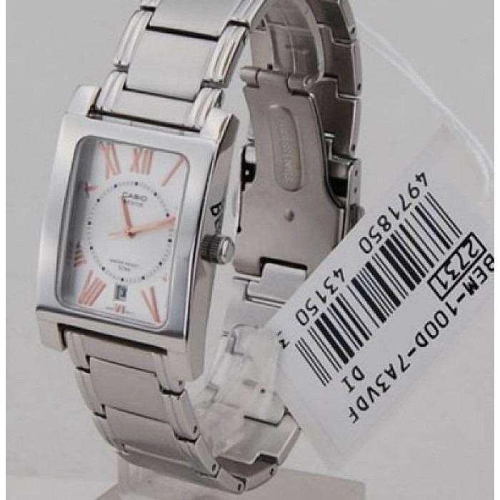 Casio BEM-100D-7A3VDF Silver Stainless Watch for Men and Women