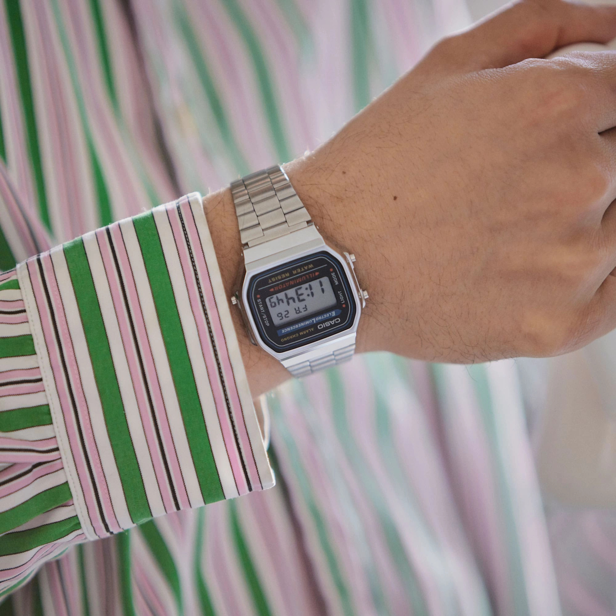 Casio Classic Digital Stainless Steel Watch A168WA-1