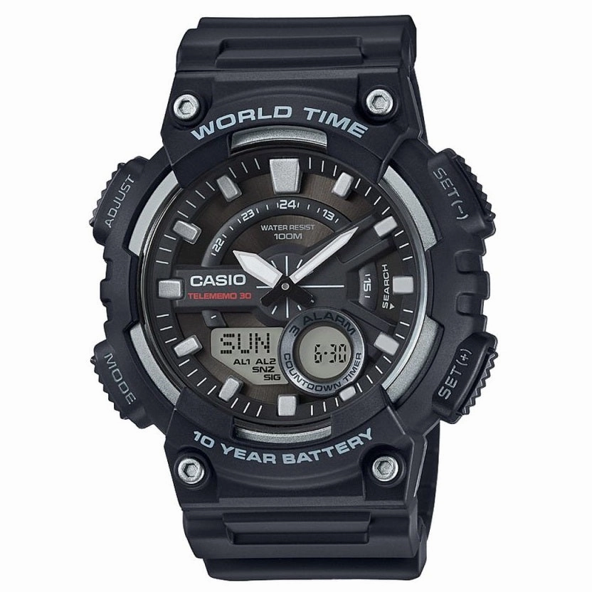 Casio Collection Telememo Sports Watch AEQ-110W-1AVEF