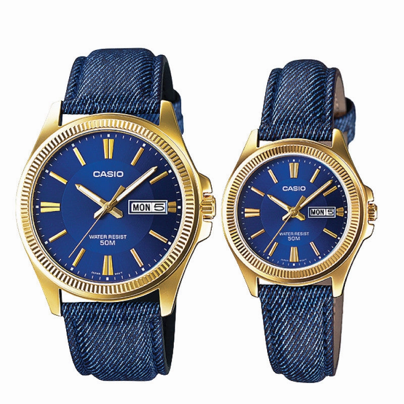 Casio Couple Watch MTPE111GBL-2A LTPE111GBL-2A