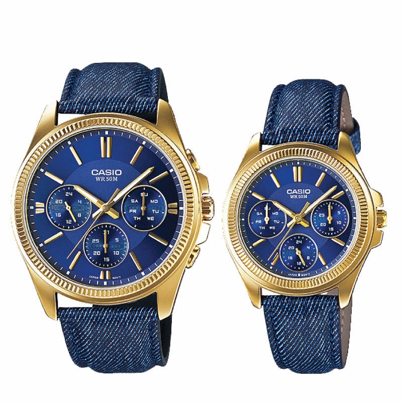 Casio Couple Watch MTPE304GBL-2A LTPE304GBL-2A