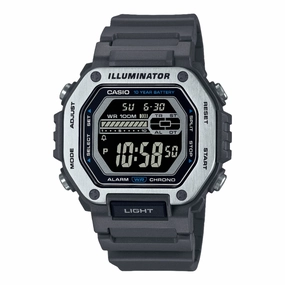 Casio Digital Black Dial Black Resin Band Watch MWD110H-8B