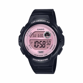 Casio Digital Dual Time Black Resin Band Watch LWS1200H-1A2 LWS-1200H-1A2 [Kids]