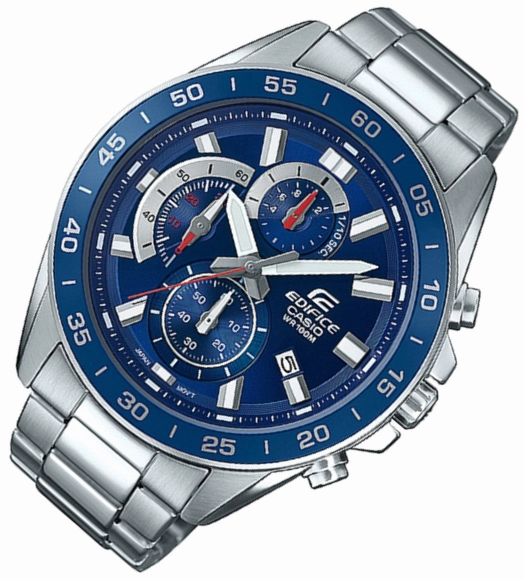Casio Edifice EFV-550D-2A Chronograph Stainless Steel Strap Watch For Men