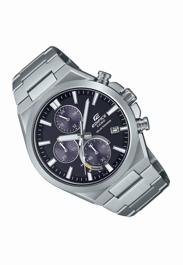 Casio EQS-950D-1A Solar Powered Chronograph Stainless Steel Strap Watch for Men