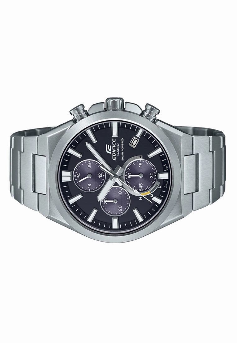 Casio EQS-950D-1A Solar Powered Chronograph Stainless Steel Strap Watch for Men