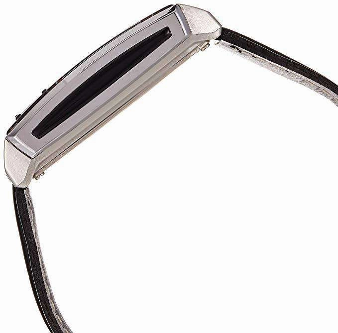 Casio Futurist LA-201WBL-1A Black Leather Strap for Women