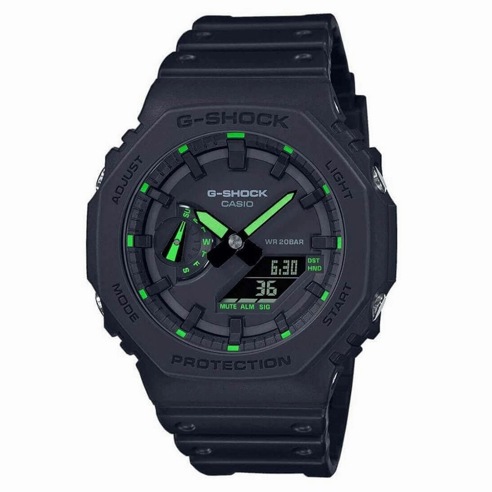 Casio G Shock 2100 Utility Black Series Carbon Guard Stealth Watch GA-2100-1A3ER