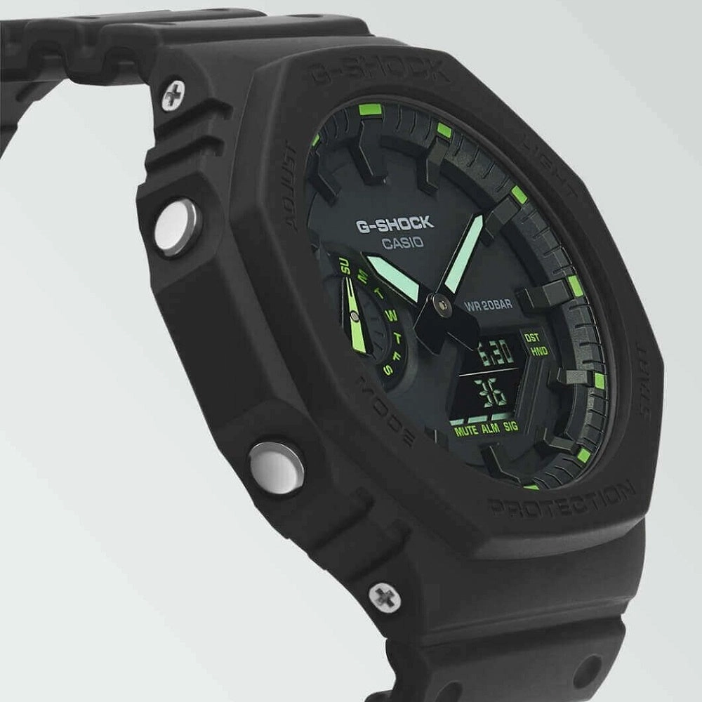 Casio G Shock 2100 Utility Black Series Carbon Guard Stealth Watch GA-2100-1A3ER