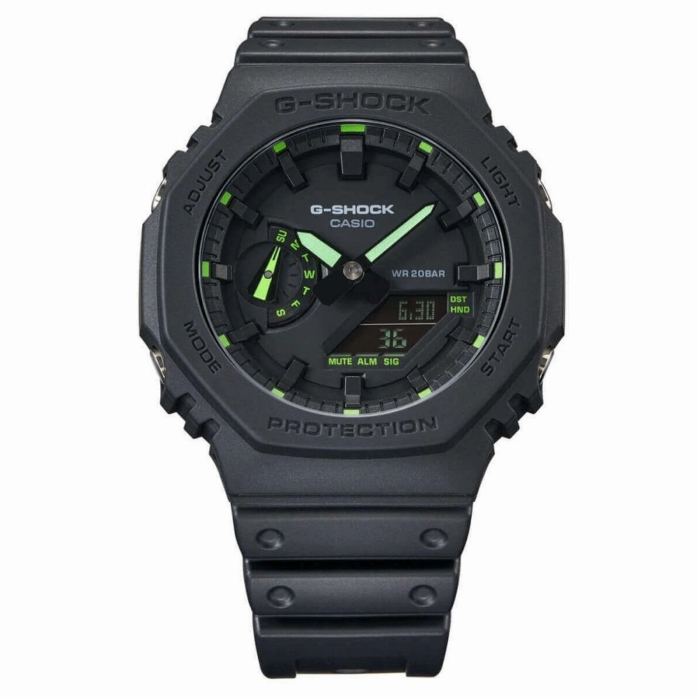 Casio G Shock 2100 Utility Black Series Carbon Guard Stealth Watch GA-2100-1A3ER