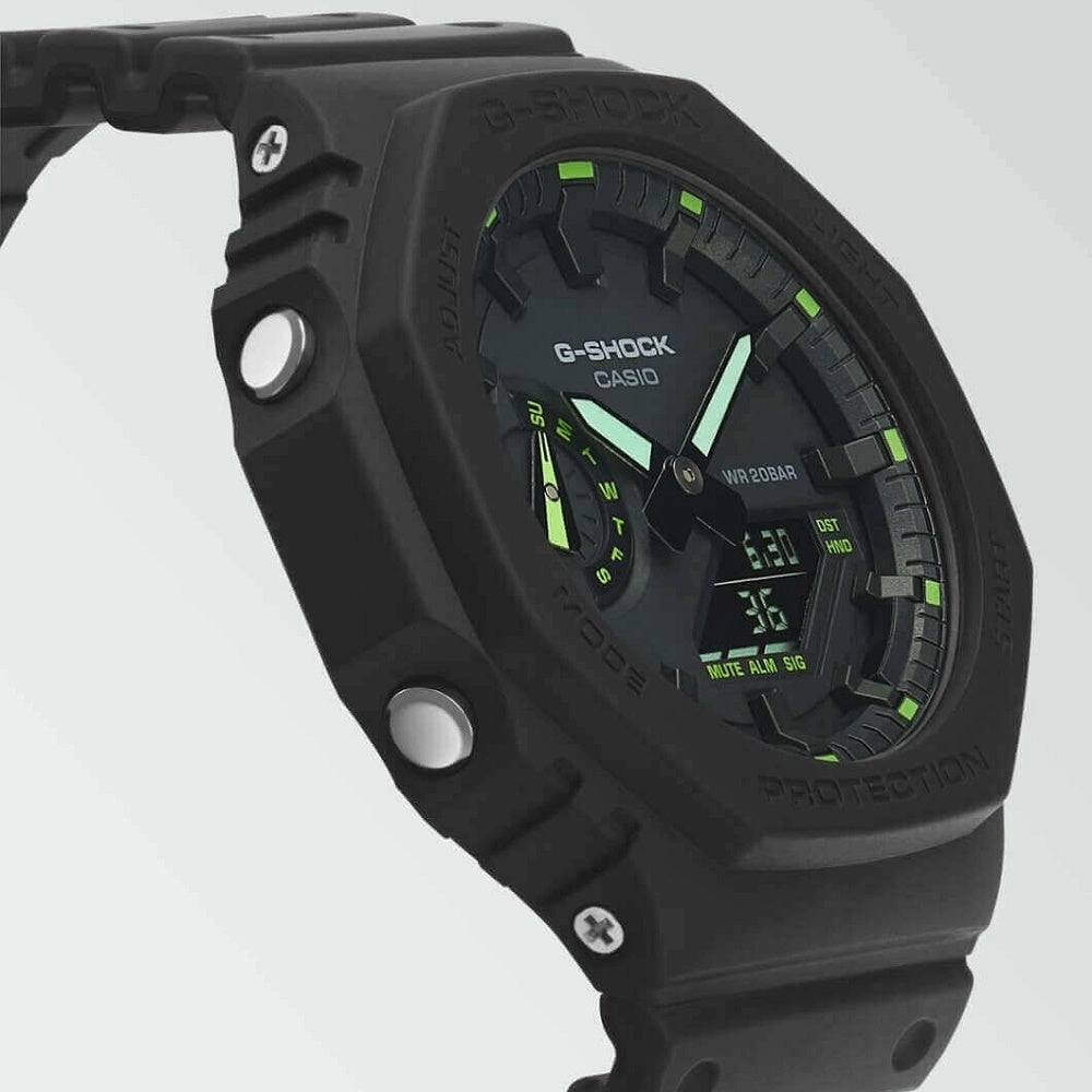 Casio G Shock 2100 Utility Black Series Carbon Guard Stealth Watch GA-2100-1A3ER