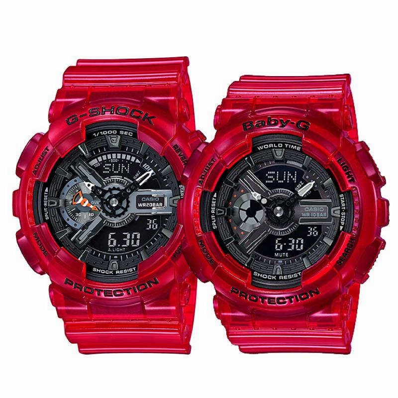 Casio G-Shock & Baby-G Couple Watches BA110CR-4A / GA110CR-4A