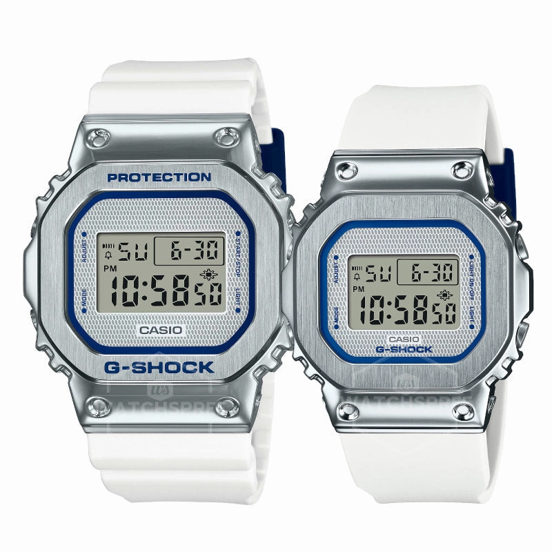 Casio G-Shock & G-Shock for Ladies Metal-Clad Couple Watches GMS5600LC-7D / GM5600LC-7D [Couple Watch Set]