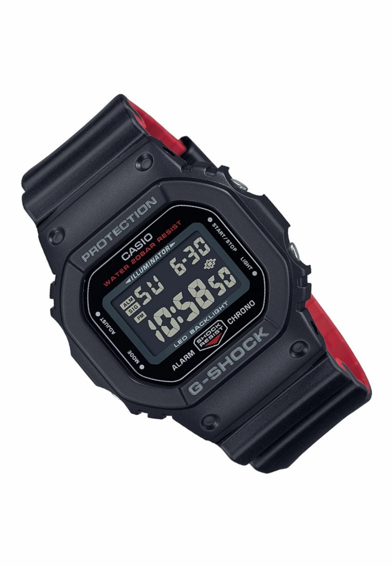 Casio G-shock DW-5600UHR-1DR Digital Rubber Strap Watch For Men