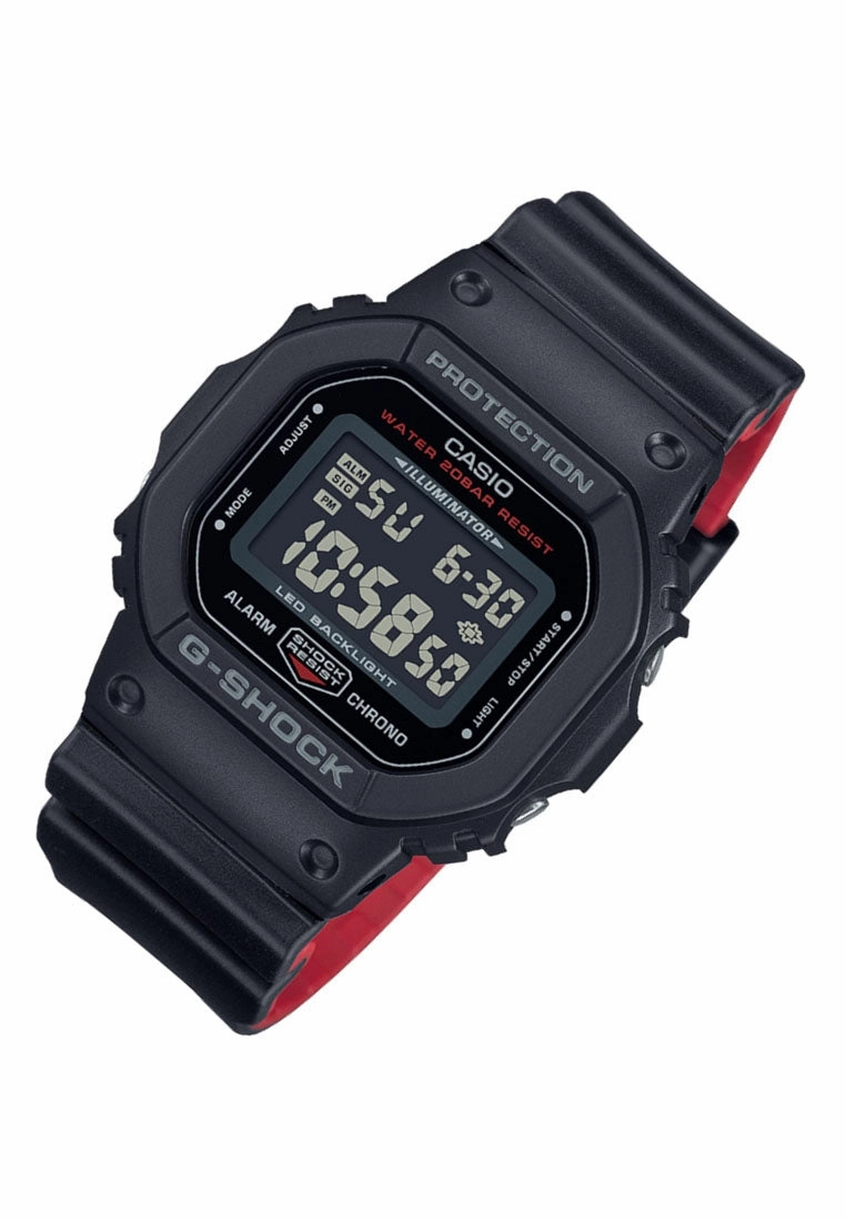 Casio G-shock DW-5600UHR-1DR Digital Rubber Strap Watch For Men