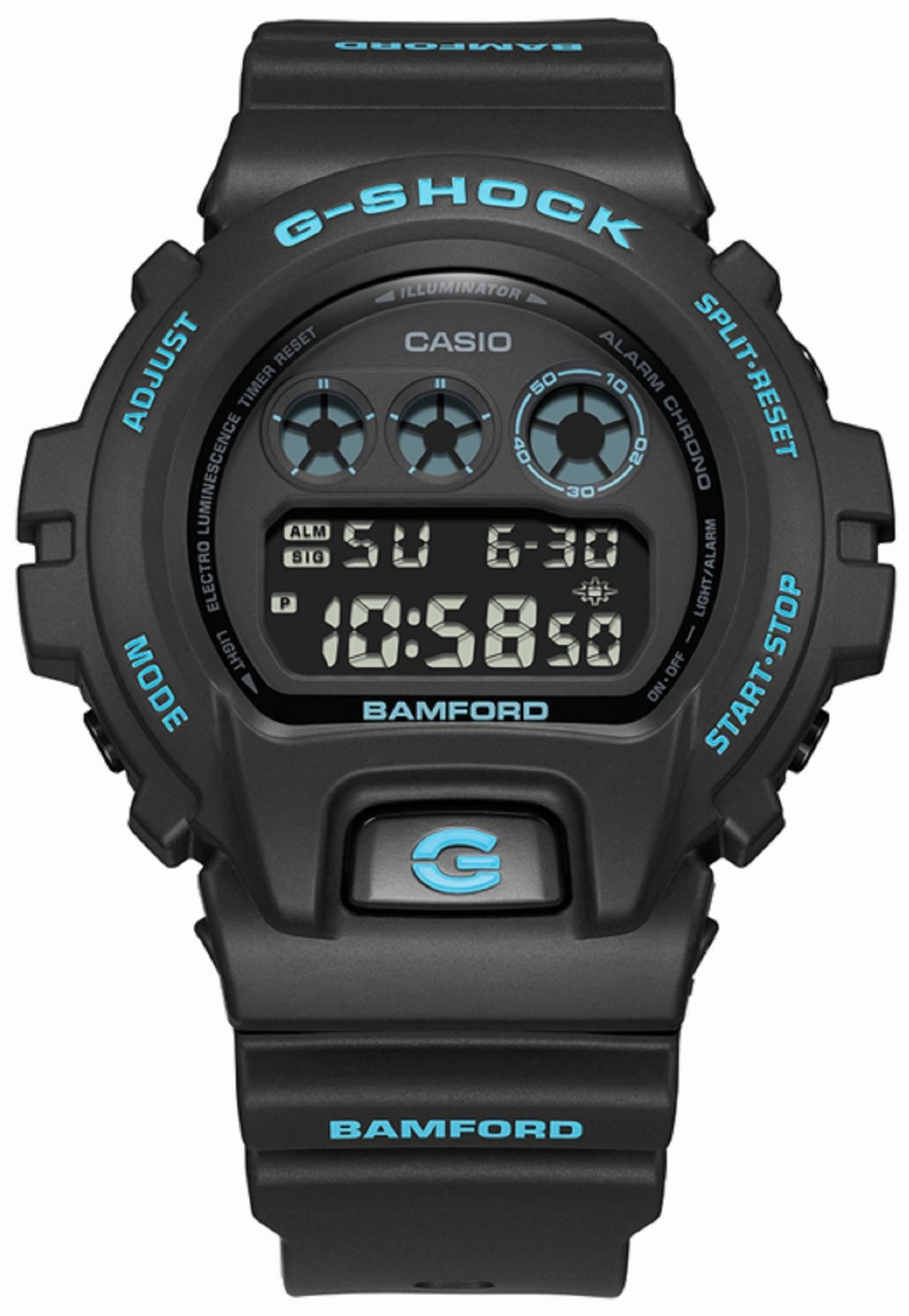 Casio G-shock DW-6900BWD-1DR Bamford Digital Rubber Strap Watch For Men