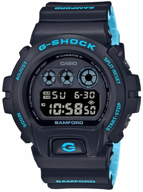 Casio G-shock DW-6900BWD-1DR Bamford Digital Rubber Strap Watch For Men