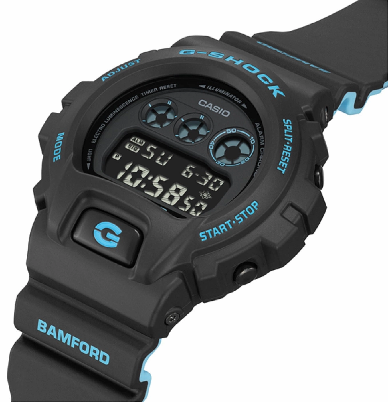 Casio G-shock DW-6900BWD-1DR Bamford Digital Rubber Strap Watch For Men
