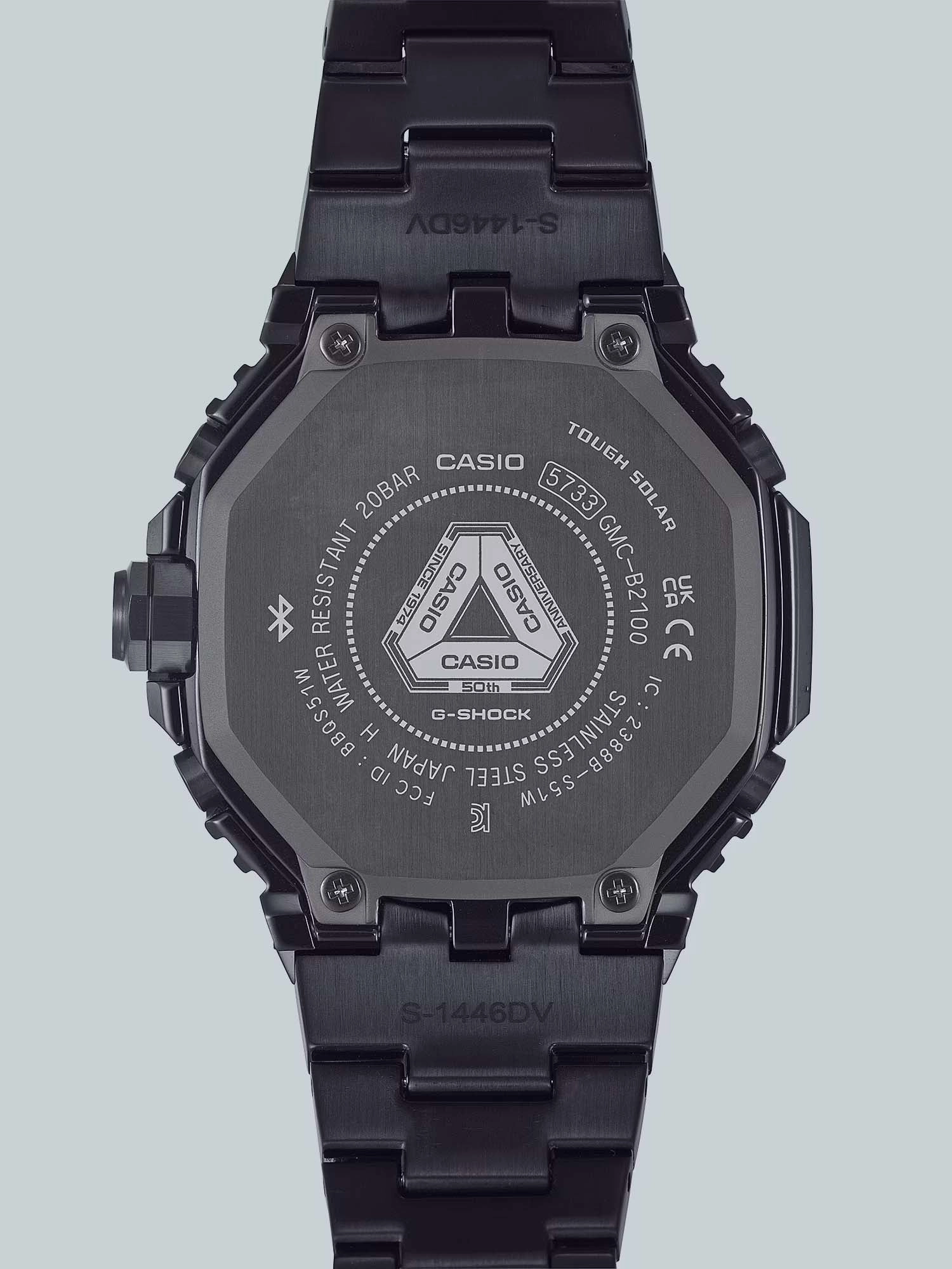 Casio G-Shock Full Metal 50th Anniversary Solar/Bluetooth Mens Watch GMCB2100ZE-1A