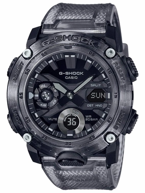 Casio G-Shock G-CARBON Transparent Gray Watch GA2000SKE-8A