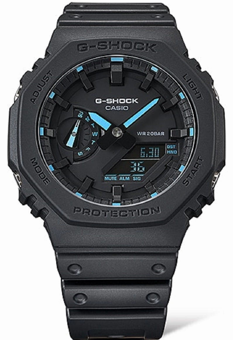 Casio G-shock GA-2100-1A2 Digital Analog Rubber Strap Watch For Men