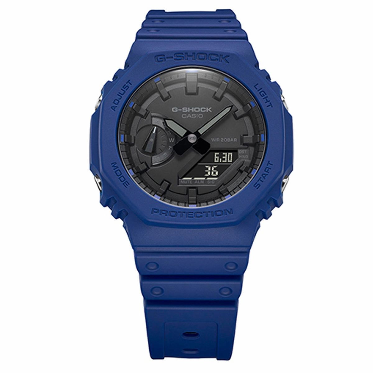 Casio G-shock GA-2100-2A Digital Analog Rubber Strap Watch For Men