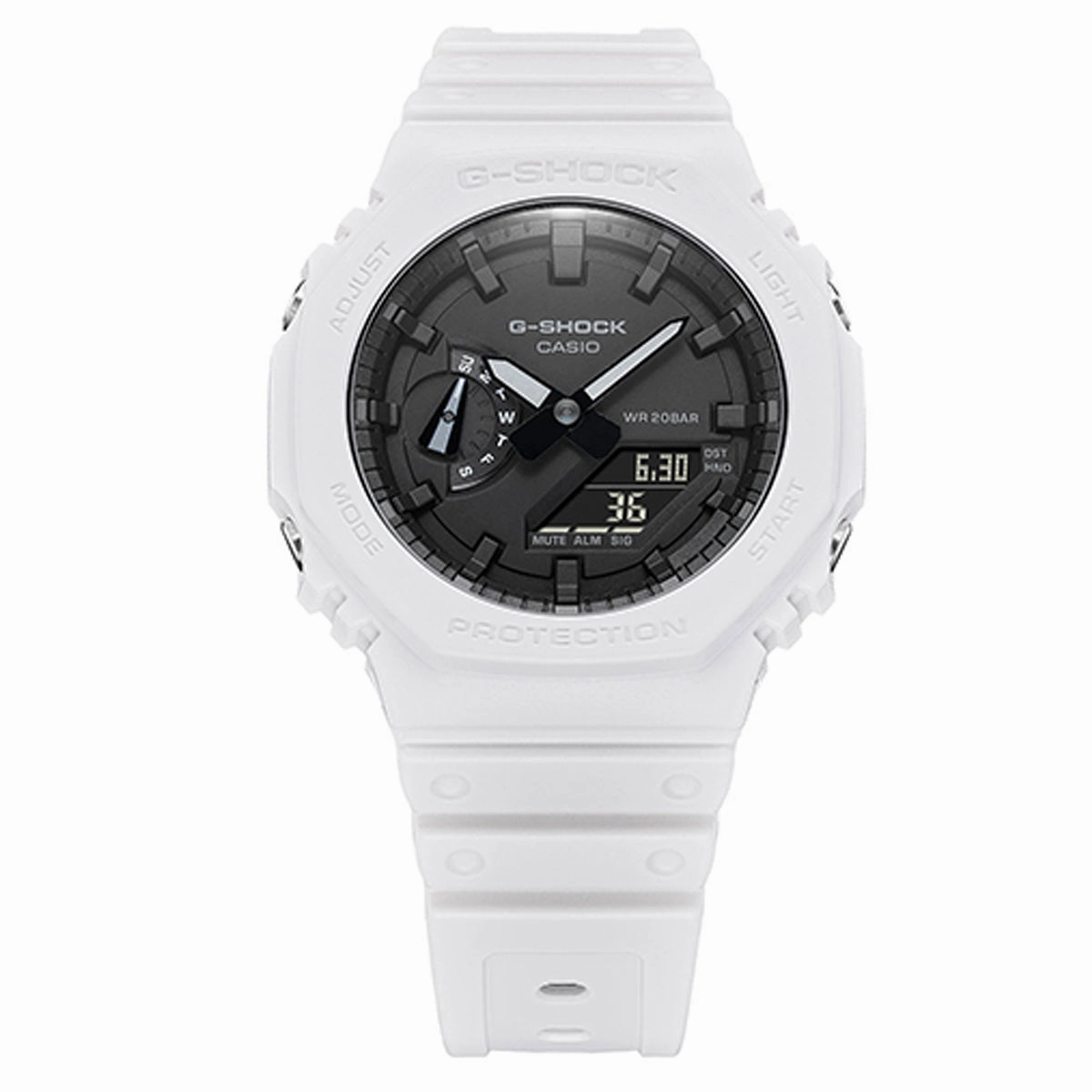 Casio G-shock GA-2100-7A Digital Analog Rubber Strap Watch For Men