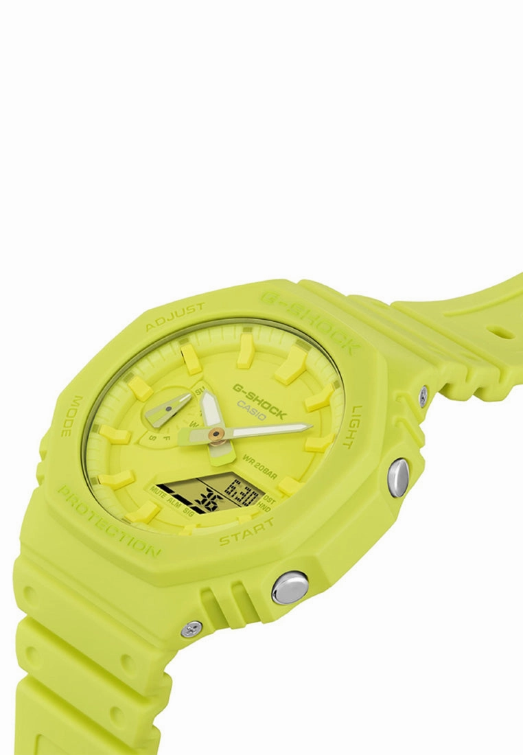 Casio G-shock GA-2100-9A9 Digital Analog Rubber Strap Watch For Men