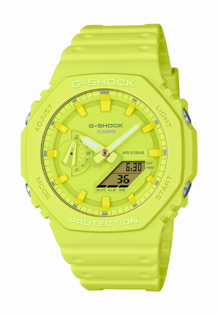 Casio G-shock GA-2100-9A9 Digital Analog Rubber Strap Watch For Men