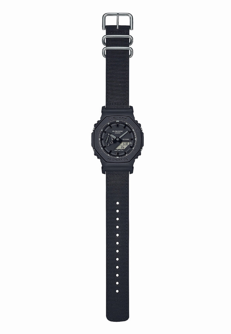 Casio G-shock GA-2100BCE-1A Digital Analog Nylon Strap Watch For Men