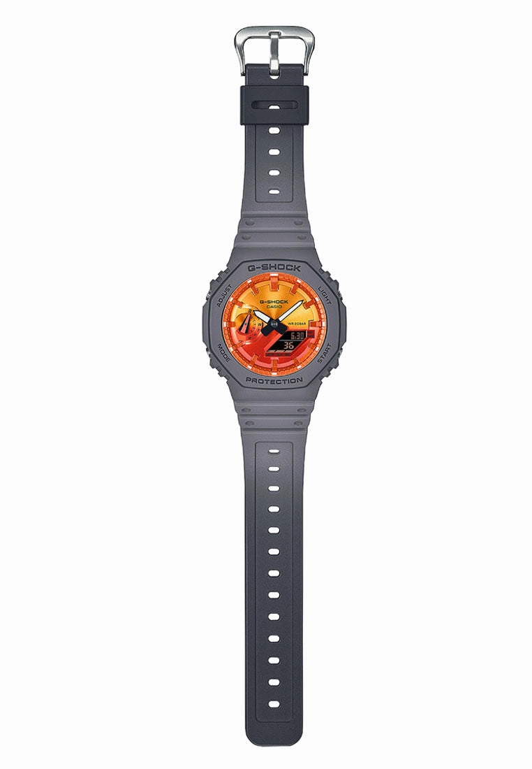 Casio G-shock GA-2100FL-8A Digital Analog Rubber Strap Watch for Men