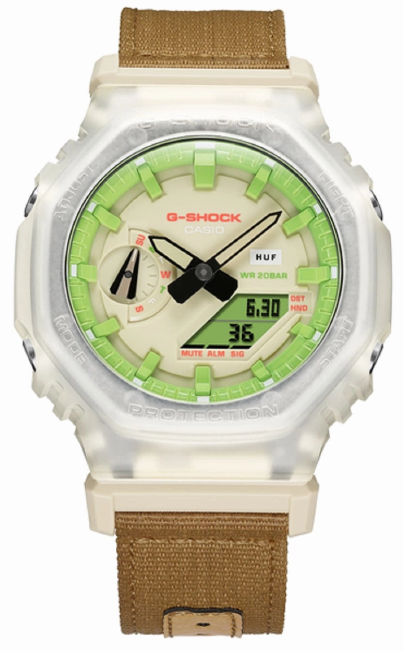 Casio G-shock GA-2100HUF-5A Digital Analog Nylon Strap Watch For Men