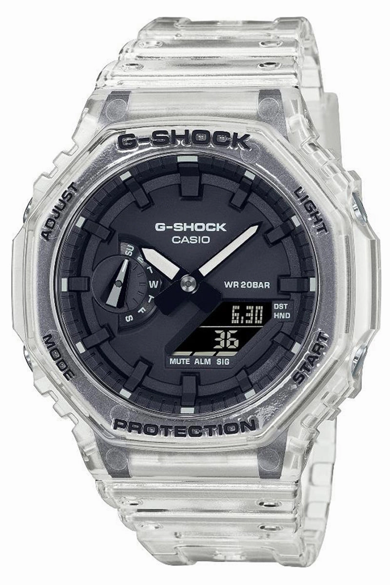 Casio G-shock GA-2100SKE-7A Digital Analog Rubber Strap Watch For Men