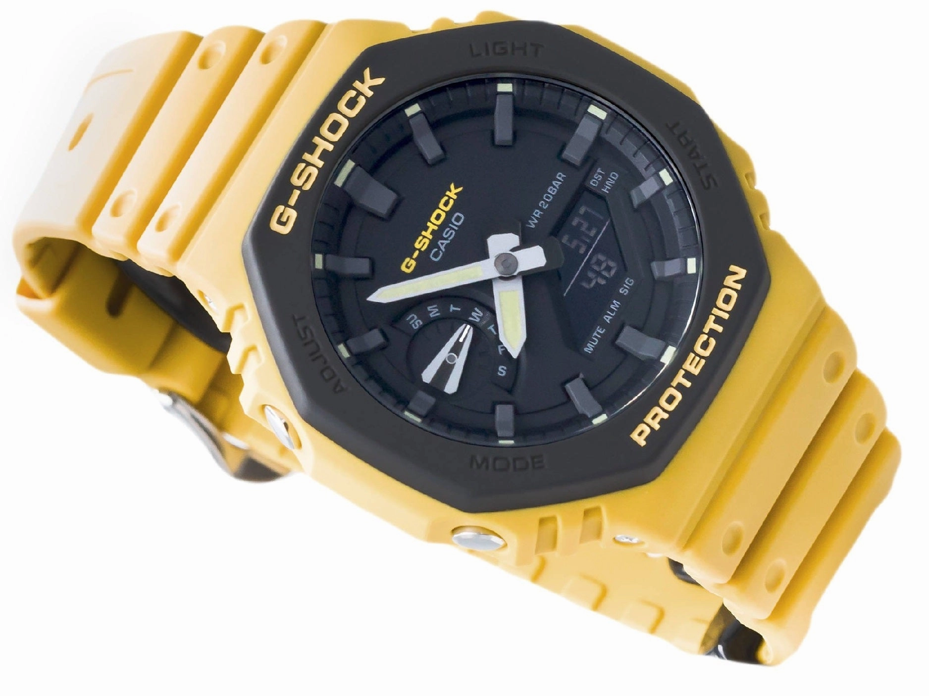 Casio G-shock GA-2110SU-9A Digital Analog Rubber Strap Watch For Men