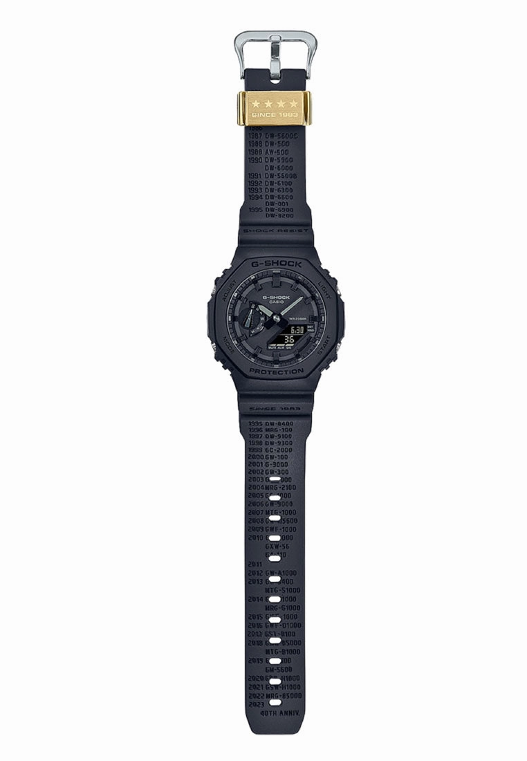 Casio G-shock GA-2140RE-1A 40th Anniversary Remaster Black Digital Analog Watch For Men