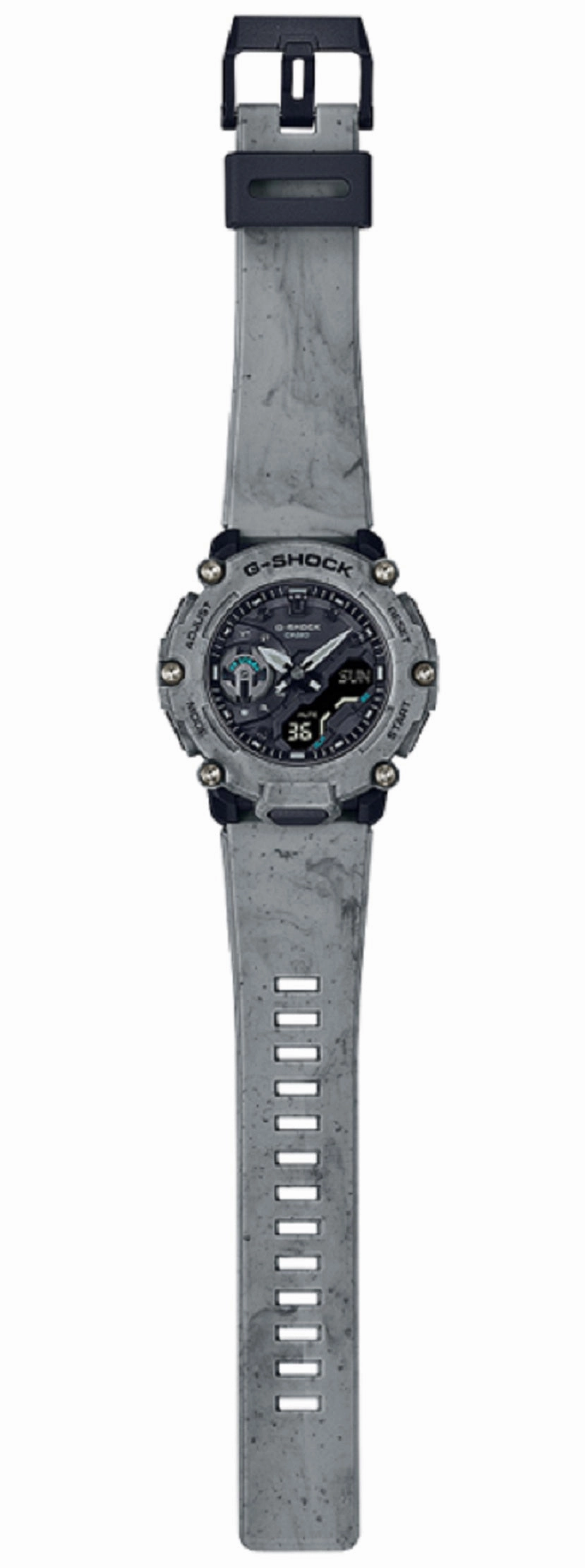 Casio G-shock GA-2200SL-8A Digital Analog Rubber Strap Watch For Men