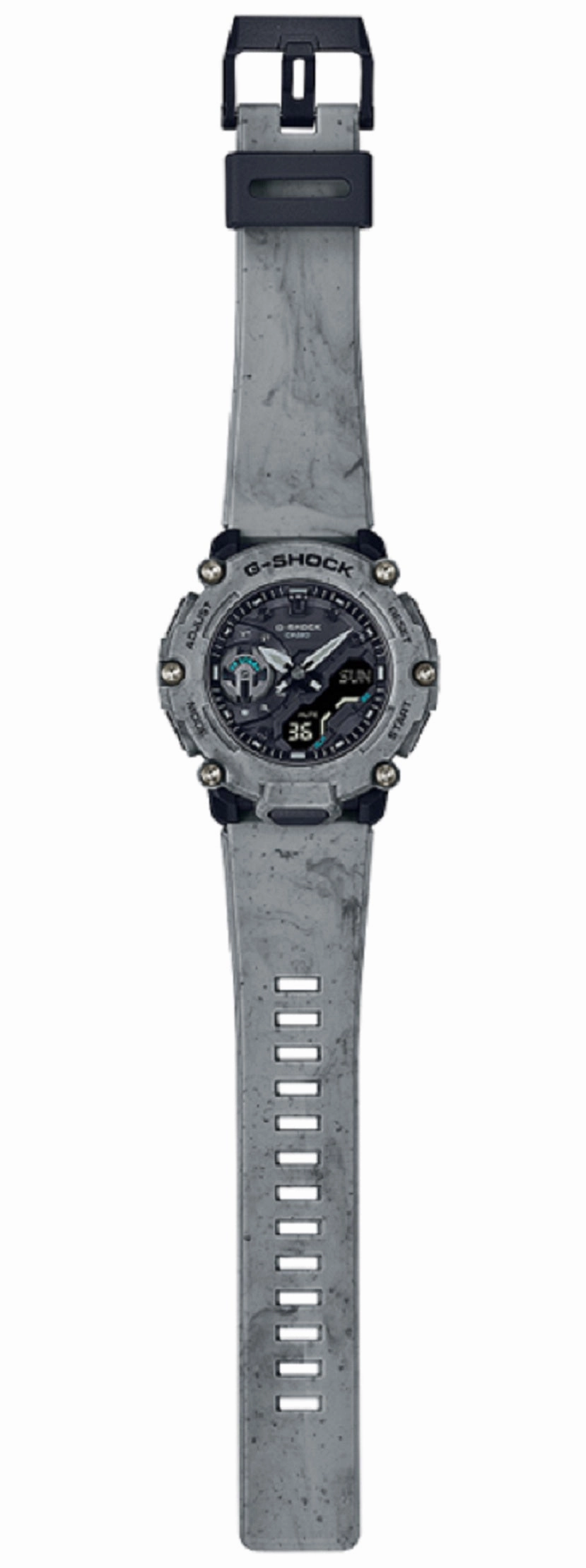 Casio G-shock GA-2200SL-8A Digital Analog Rubber Strap Watch For Men