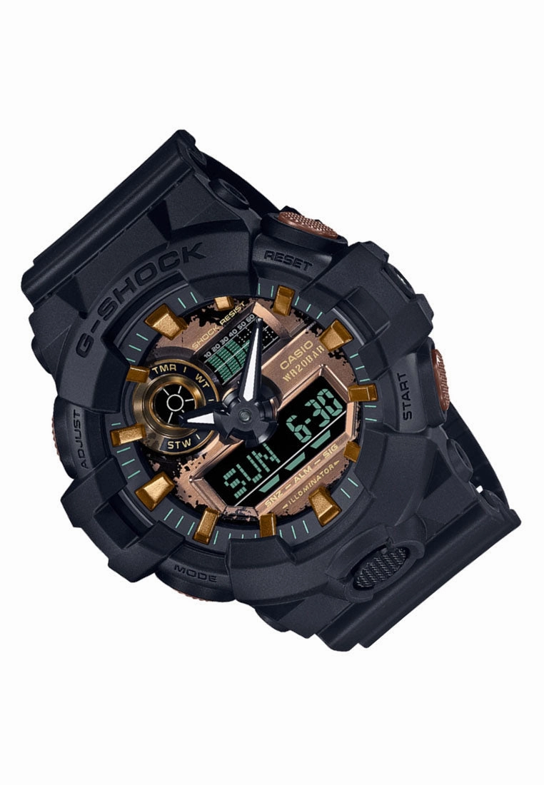 Casio G-shock GA-700RC-1A Digital Analog Rubber Strap Watch For Men