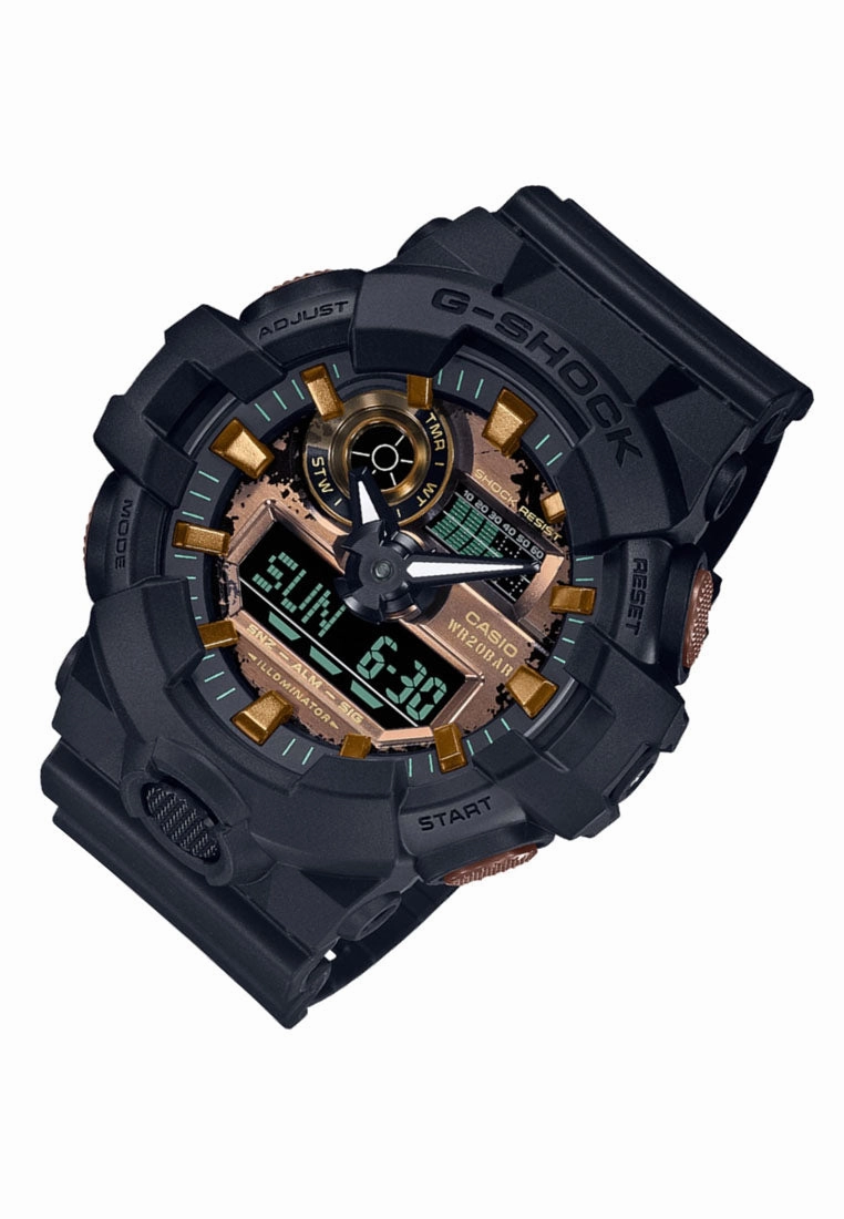 Casio G-shock GA-700RC-1A Digital Analog Rubber Strap Watch For Men