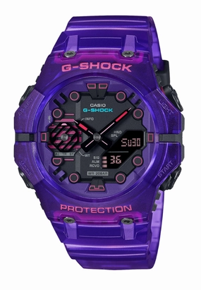 Casio G-shock GA-B001CBRS-6A Digital Analog Rubber Strap Bluetooth Watch For Men