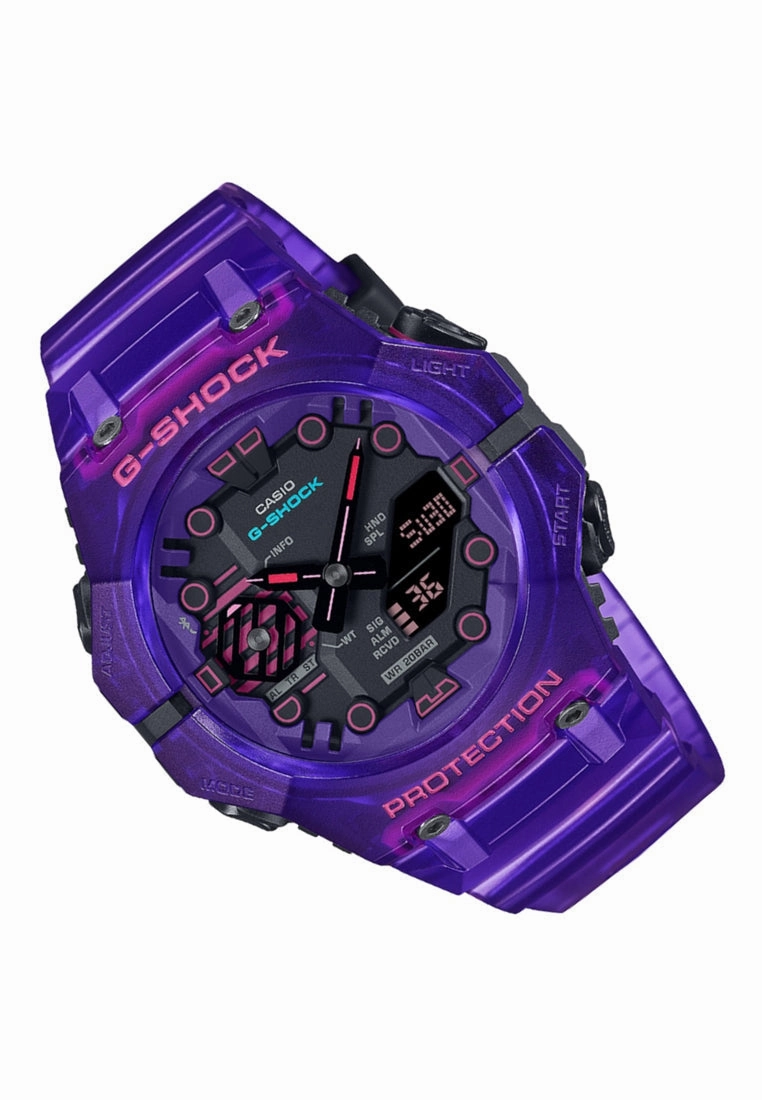 Casio G-shock GA-B001CBRS-6A Digital Analog Rubber Strap Bluetooth Watch For Men